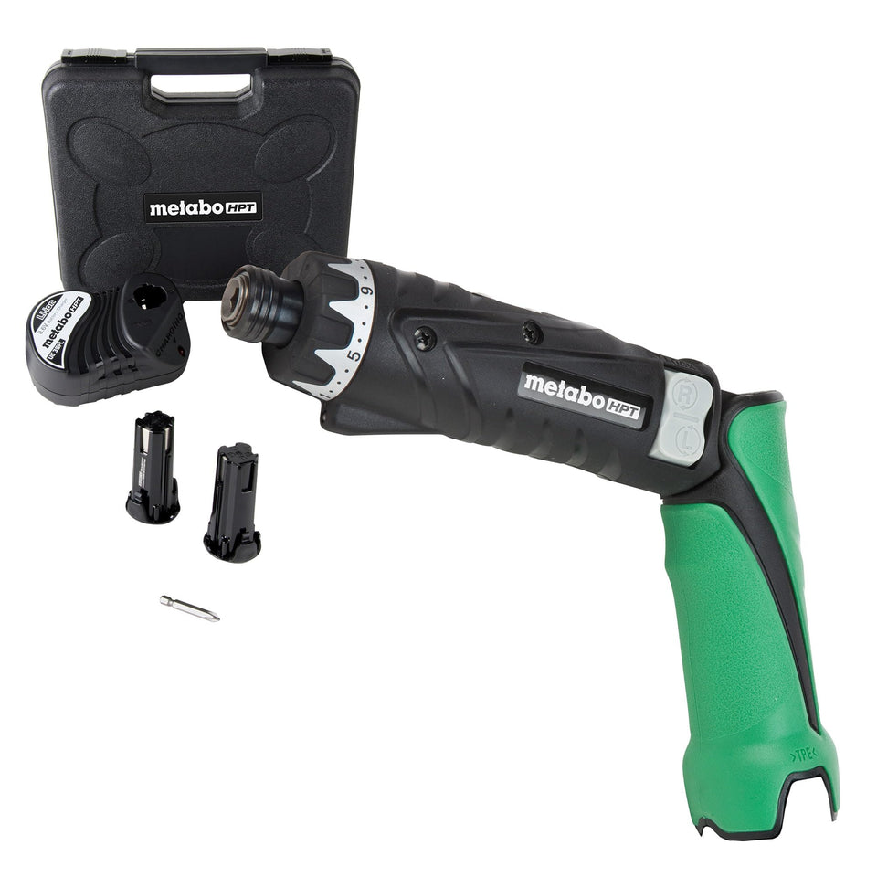Metabo HPT compact 3.6V screwdriver showing its compact design