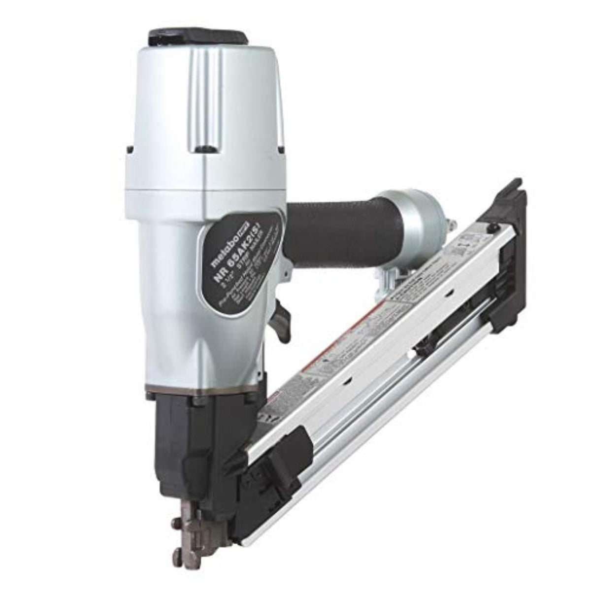 Metabo HPT Strap-Tite Nailer front view for precise metal connector nailing