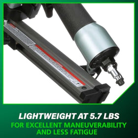 Metabo HPT Strap-Tite Nailer rubber grip for comfortable operation