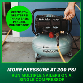Metabo HPT THE TANK lightweight unit simplifies moving between locations.