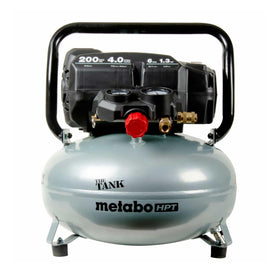 Metabo HPT THE TANK portable air compressor, front view for on-site portability.
