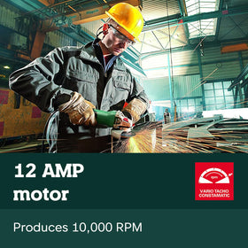 Metabo HPT WP 13-150 M-Quick disc change system for quick, tool-free changes.