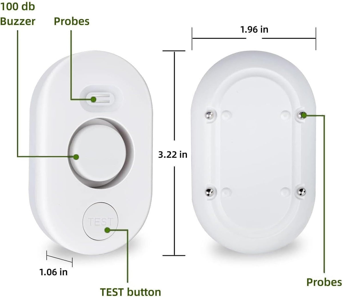 METAK Battery low indicator signals when replacement is needed