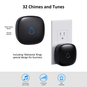 METAK customizable ringtones image highlights 32 tones and adjustable volume