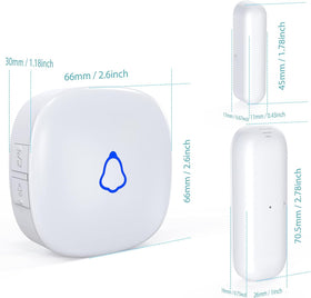 METAK Door Chime offers five volume levels including mute for quiet environments.