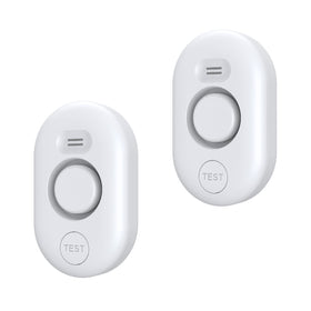 METAK Water Leak Detector Sensor Alarm front view showing compact protection for home leaks