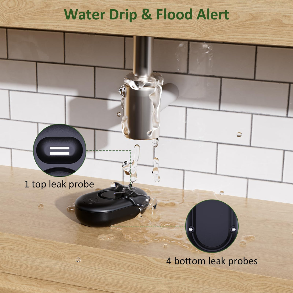 METAK WD60 emits a loud 100dB alarm to alert across rooms