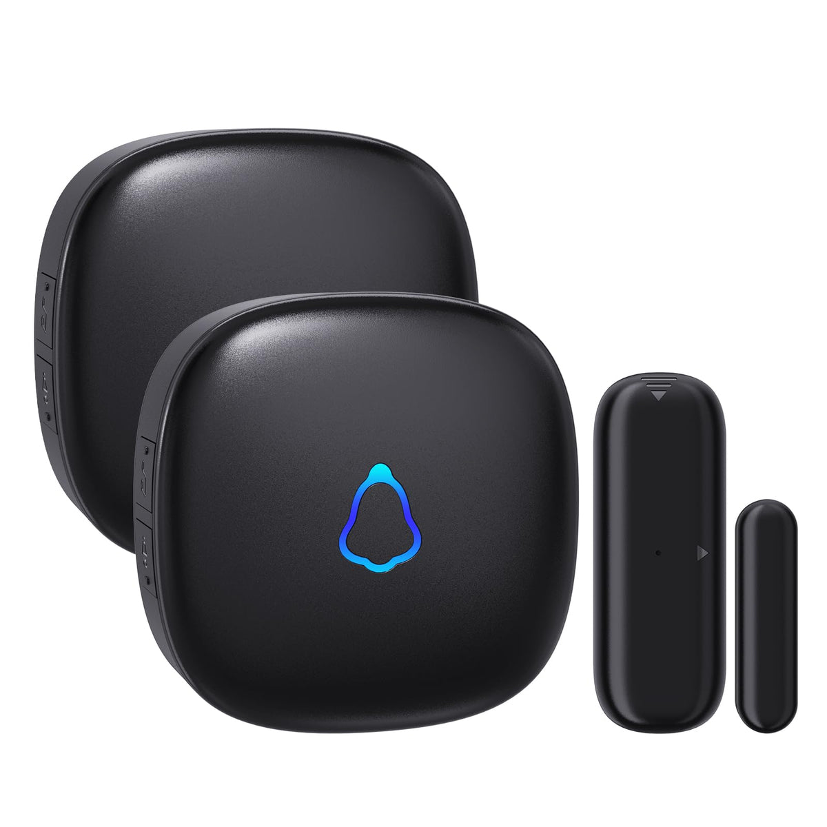 METAK wireless door chime transmitter ready to install for instant alerts.