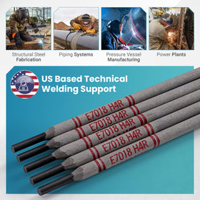 METAL MARLIN E7018 H4R clean welds with minimal spatter and easy slag removal