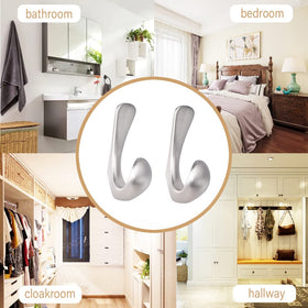 Metaliby brushed nickel finish complements modern bathroom décor.