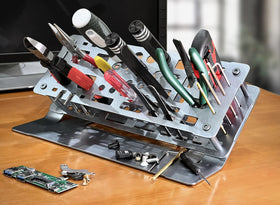 METALTER double-layer storage stores screwdrivers, pliers, and small tools neatly.