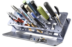 METALTER screwdriver rack on a desk showing compact tool storage for quick access.
