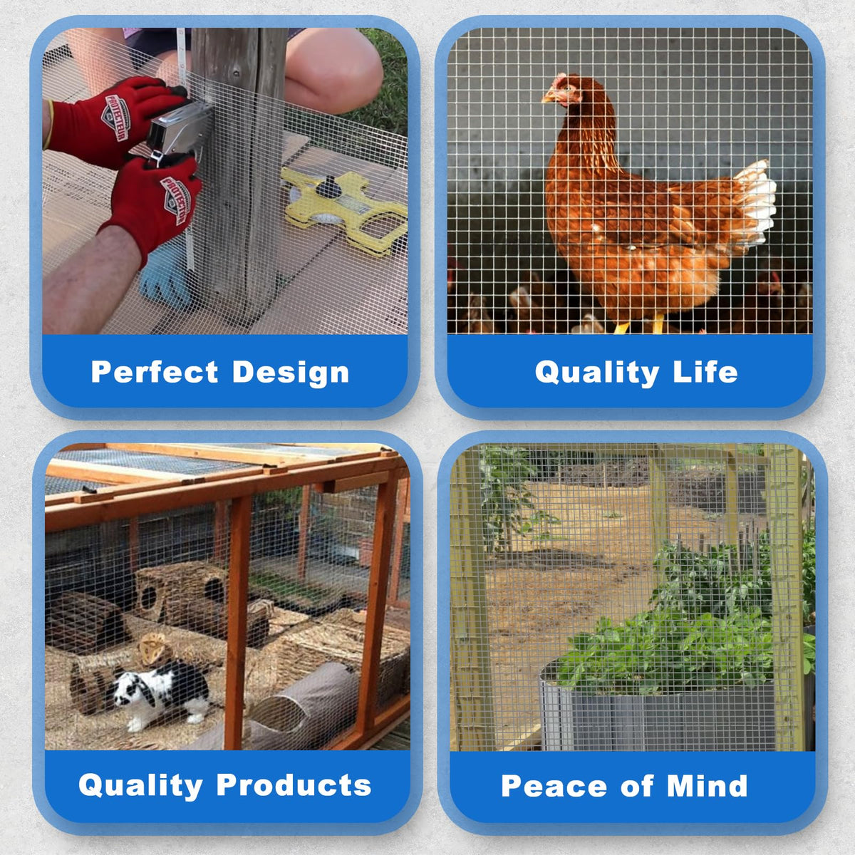 Metamesh hot-dip galvanized coating provides rust resistance for outdoor use