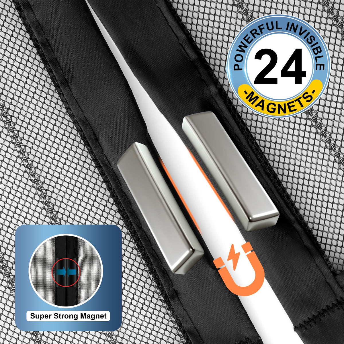METAONLY screen door enables kid and pet friendly walk-through