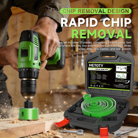 METOTY high carbon steel hole saws demonstrate durability for tough jobs