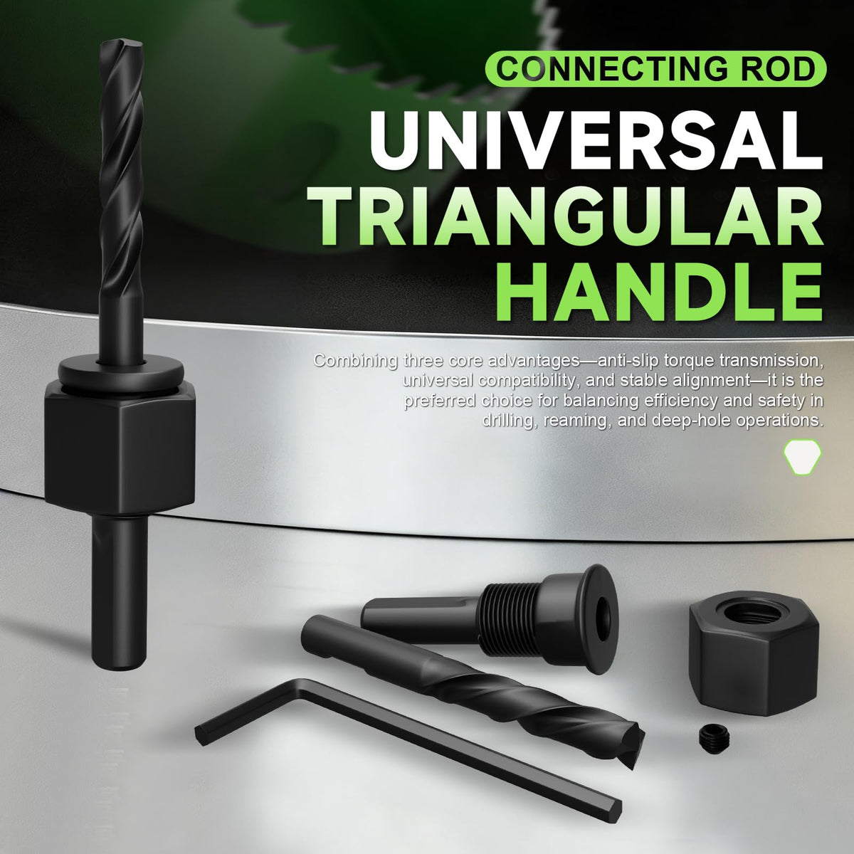 METOTY pilot bits and arbors pack for steady drilling setups