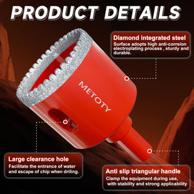 METOTY serrated teeth aid debris clearance during drilling