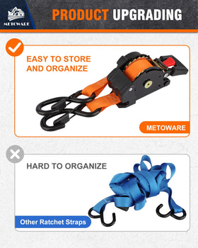 METOWARE soft loops included for versatile anchor points.