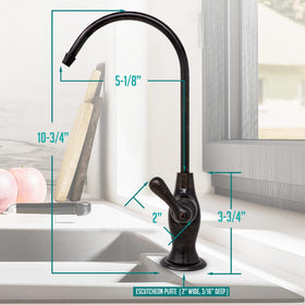 Compatible with 1/4-inch OD feed tubes; adapter available for 3/8-inch systems.