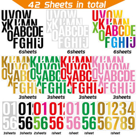 Metsyth 4-inch number stickers for labels and addresses.