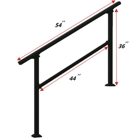 Metty Metal handrail angle-adjustable design shows flexible fit for 1–4 steps