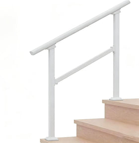 Metty Metal 3-step handrails installed on outdoor steps for added balance