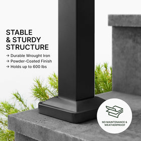 Metty Metal installation kit includes all hardware for quick, tool-friendly setup