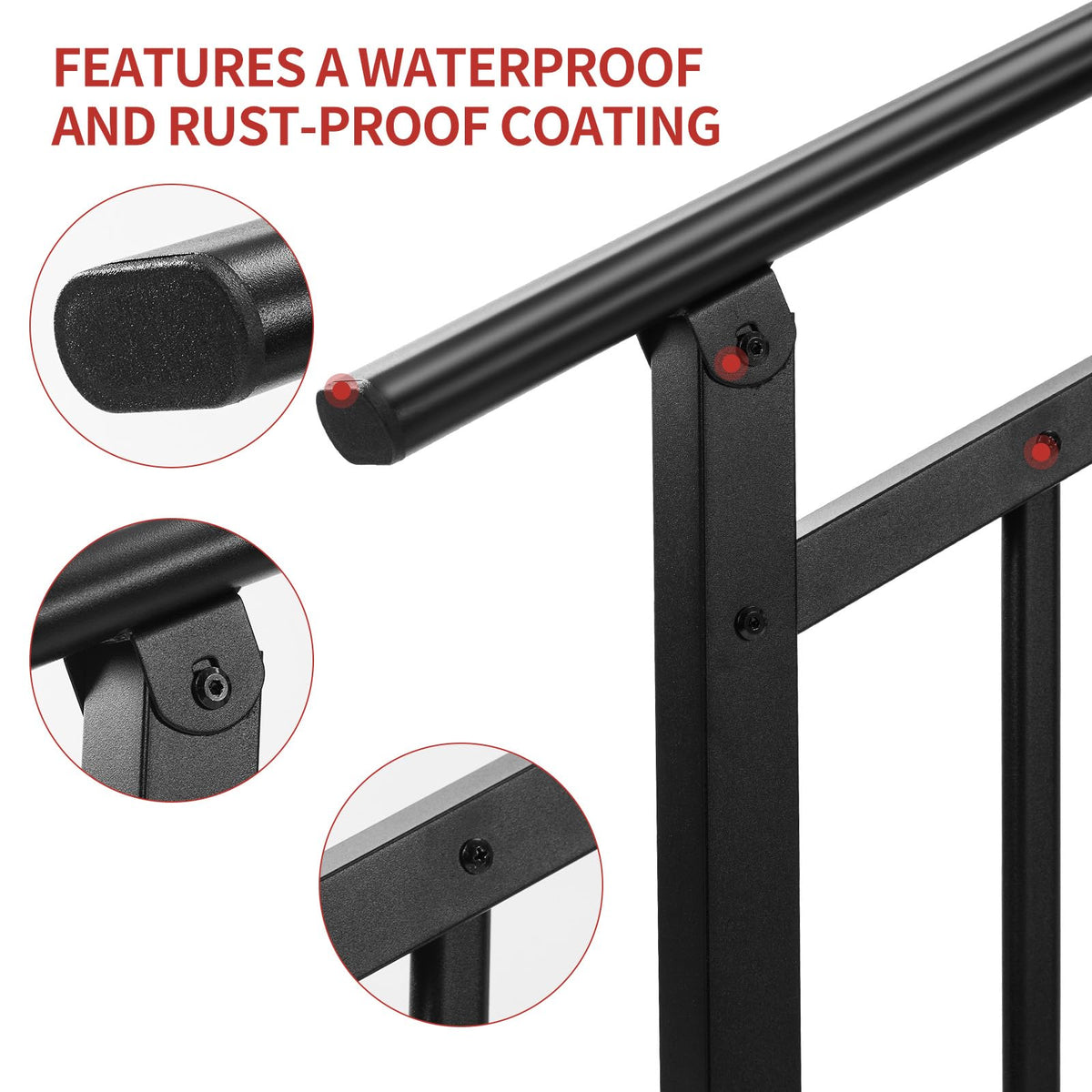 Metty Metal rust-resistant coating preserves outdoor railing appearance