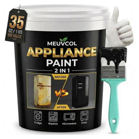 Meuvcol appliance paint bottle with 35oz black formula for durable touch-ups
