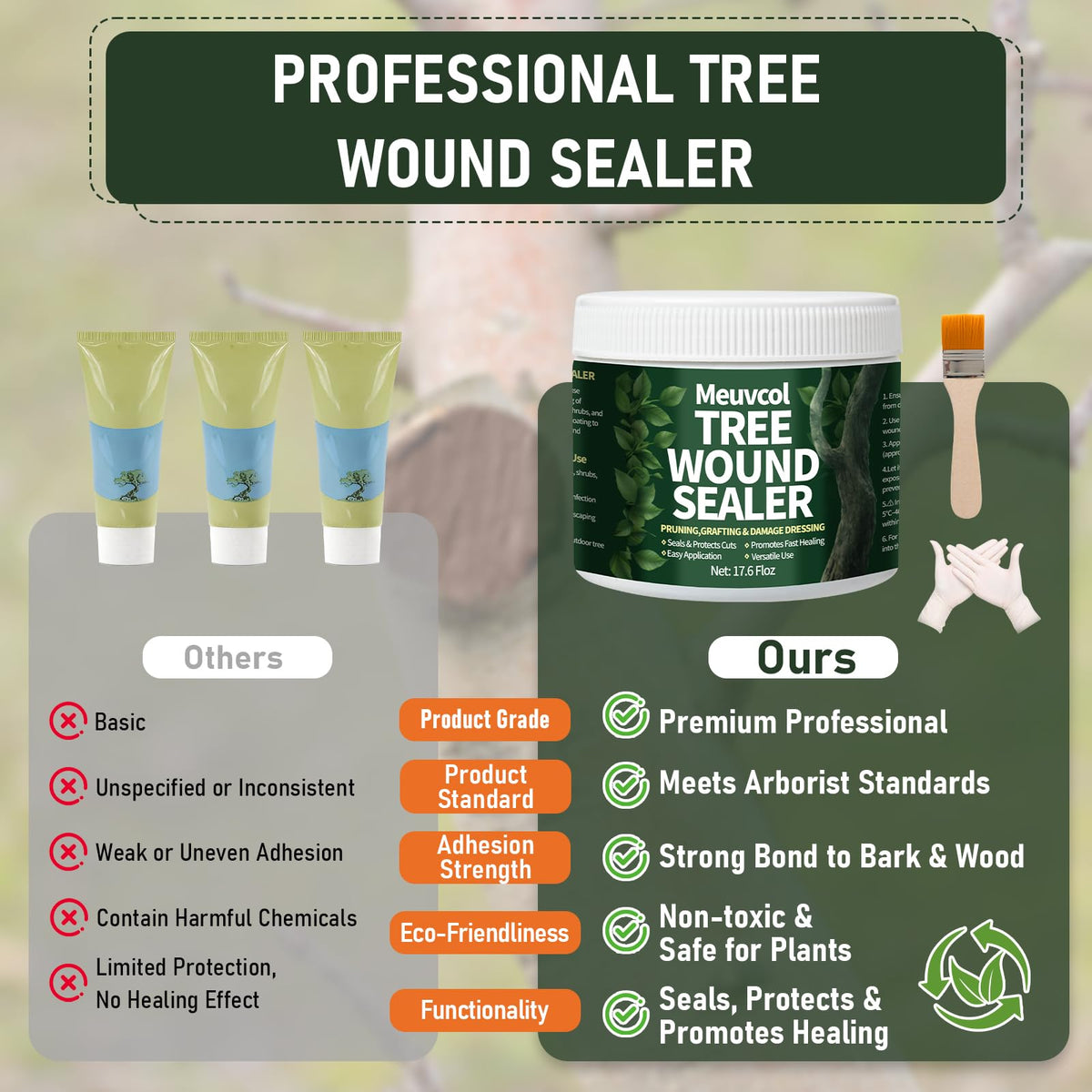Meuvcol bonsai pruning sealer protects delicate bark during shaping