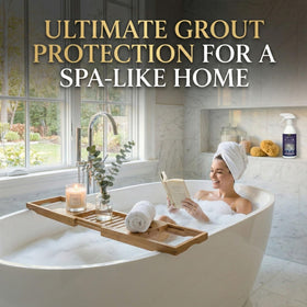 Meuvcol grout sealer delivering a clear finish on bathroom tiles.