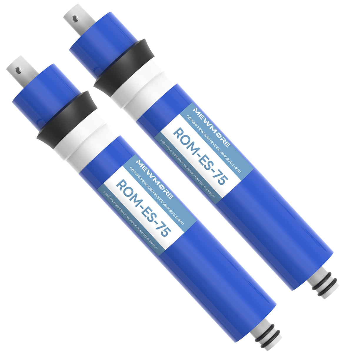 MewMore 75 GPD RO membrane ready for under-sink filtration in standard housing.