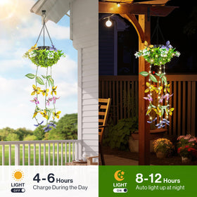 MEYCEMT Solar panel charging enables up to 12 hours of glow after sunny days.