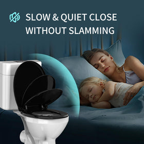 Meydrdou soft-close mechanism in black promotes smooth, controlled closing