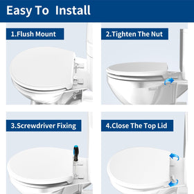 Meydrdou white toilet seat finish for a clean modern bathroom look.