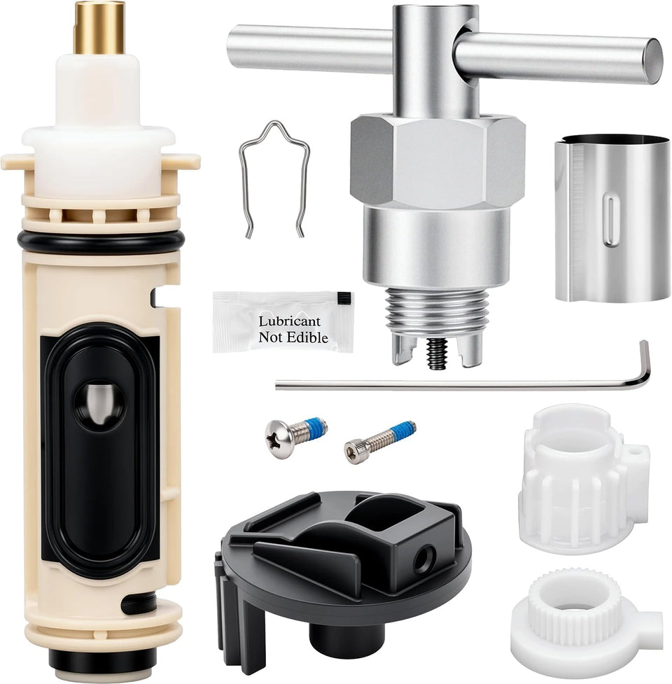 Mezvion cartridge kit for Moen shower improves leak control and temperature balance.