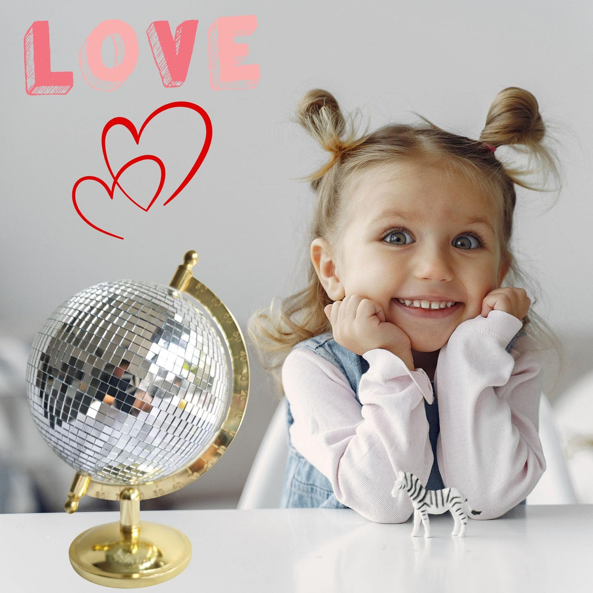 MFGDISCO disco ball globe mirrored tiles closeup showcases premium retro sparkle.