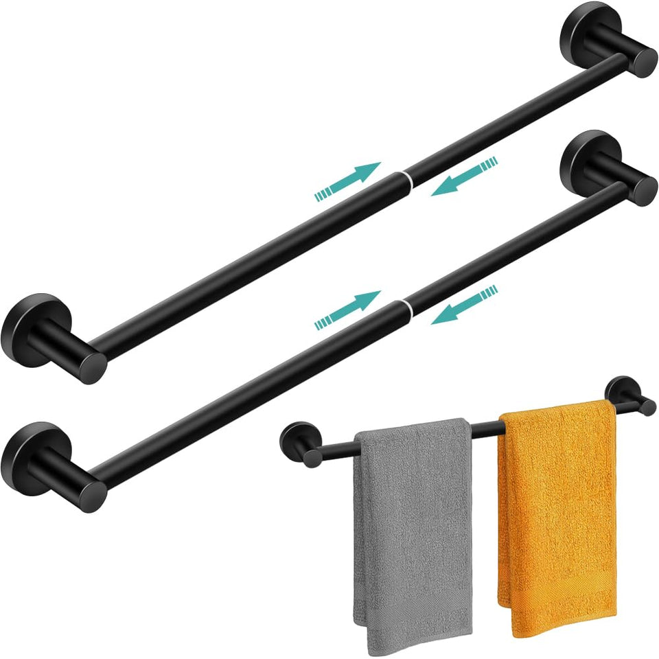 MGahyi towel rack adjustable-length fits 13.18 to 24 inches for a flexible bathroom setup
