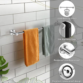 MGahyi wall-mounted towel rack compact design saving space in a small bathroom