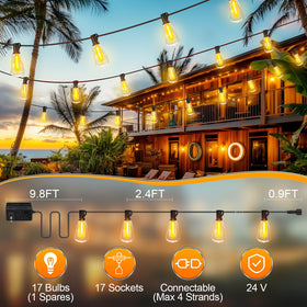 MGVIH versatile lighting for decks, gazebos, patios, and parties