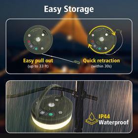 MGYIF 14 lighting modes adapt to any outdoor setting.