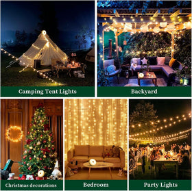 MGYIF magnetic hanging option secures lights to tents.