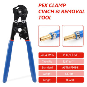 MGYOO PEX Cinch Removal Tool demonstrating gentle clamp removal