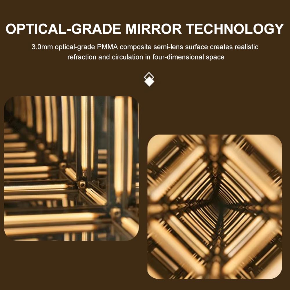 Mhaohuofu Infinity Cube Light metal frame and clear acrylic