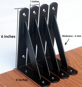 MHMYDZ 12-pack brackets with screws ready for quick shelf mounting