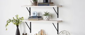 MHMYDZ office-use brackets supporting books and decor with a clean matte finish