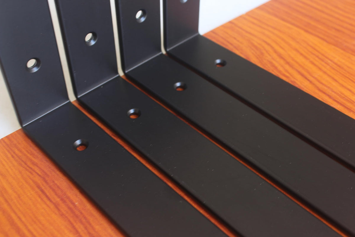 Versatile brackets for books, decor, or kitchenware with reliable support.