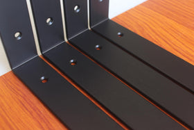 Versatile brackets for books, decor, or kitchenware with reliable support.