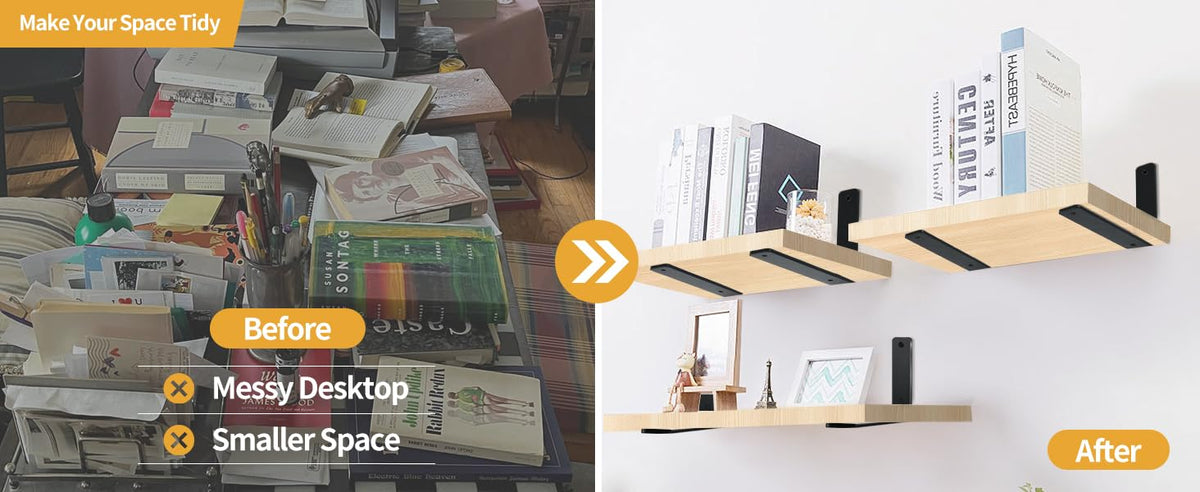 MHMYDZ L-angle brackets ideal for kitchen, office, and living areas.