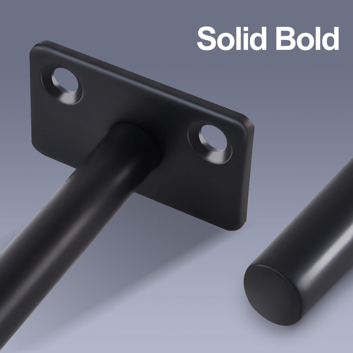 MHMYDZ 8-inch rod and concealed backplate provide discreet support.